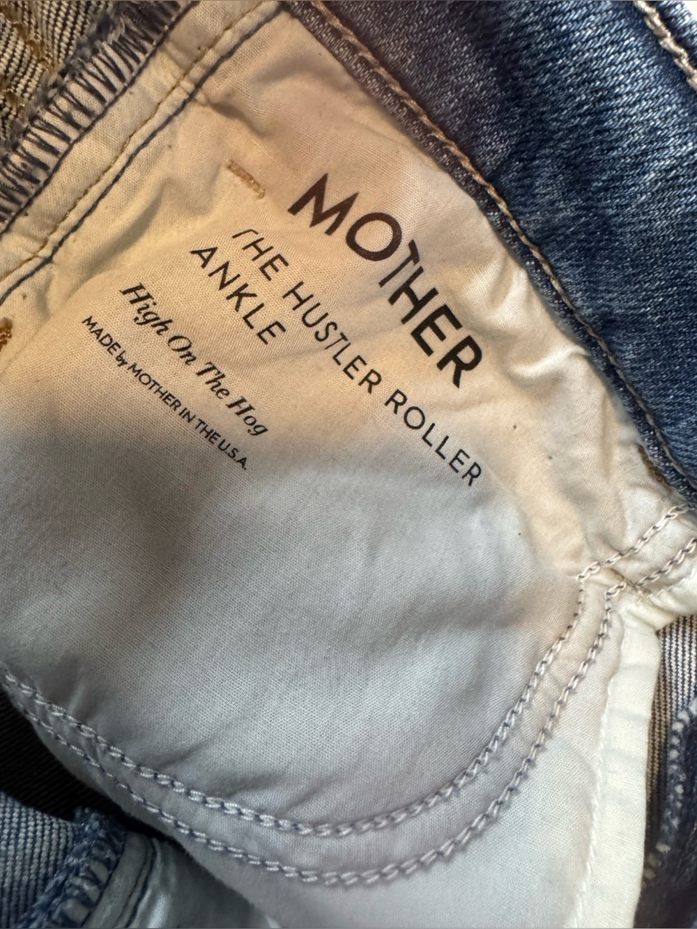 Mother Denim The Hustler Roller Ankle in High on the Hog Size 26 - Picture 12 of 15